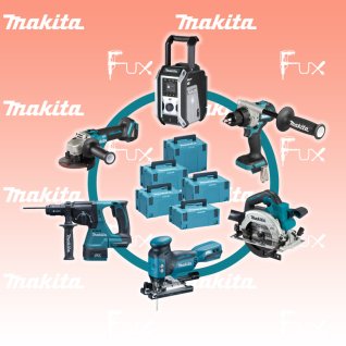 Makita Bürstenlose Mega-Combo  Solo 7 / 6-teilig