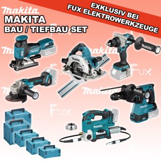 Makita Bau / Tiefbau Set 6 SOLO