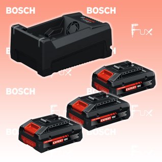 Bosch Expert 3x EXBA18V-40 + GAL 12V/18V-80 Starter-Set