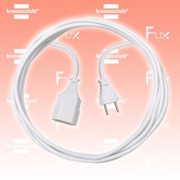 Kunststoff-Verlängerungskabel mit 2-poligem Stecker